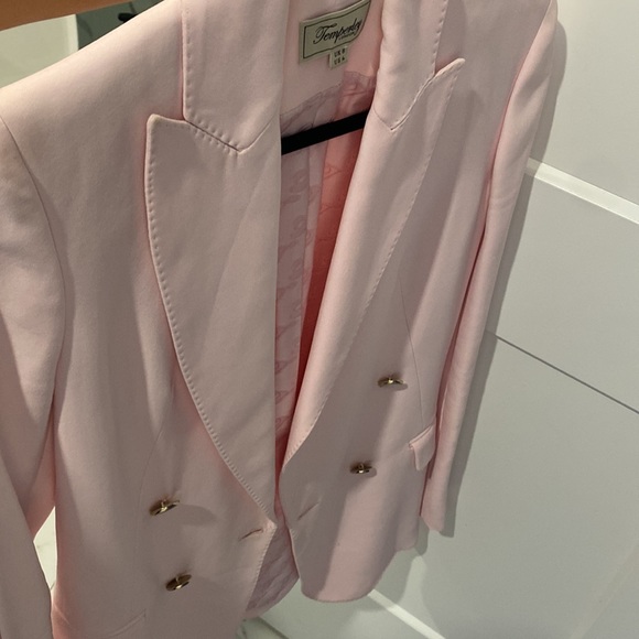 Temperley London Oscar Double Breasted Pink Blazer sz 4 - Picture 12 of 12